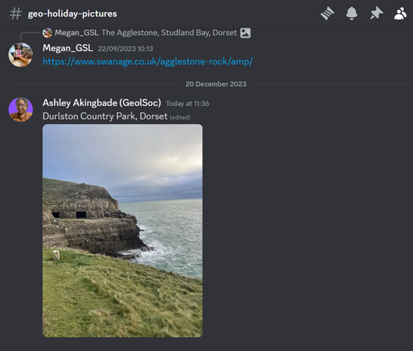 Screenshot of Geology Holidays on GEON